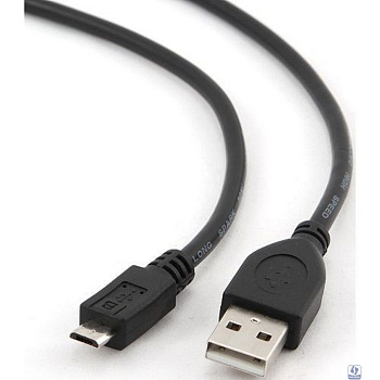 Filum Кабель USB 2.0 Pro, 1 м., черный, 2A, разъемы: USB A male- USB micro B male, пакет. [FL-CPro-U2-AM-microBM-1M] (894182)