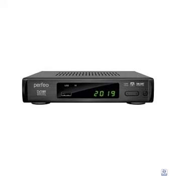 Повреждение упаковки Perfeo DVB-T2/C приставка "LEADER" для цифр.TV, Wi-Fi, IPTV, HDMI, 2 USB, DolbyDigital, пульт ДУ [PF_A4412]