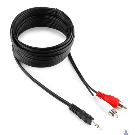 Кабель аудио Gembird, джек3.5 / 2xRCA, 5.0м [CCA-458-5M]