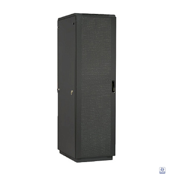 ЦМО Шкаф телекоммуникационный напольный 42U (600 х 1000) дверь перфорированная 2 шт., цвет чёрный(ШТК-М-42.6.10-44АА-9005)