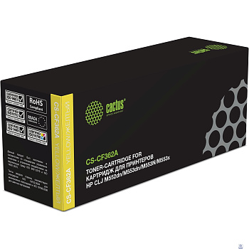 CACTUS CF362A Тонер Картридж CS-CF362A для HP CLJ M552dn/M553dn/M553N/M553x (5000стр.), желтый