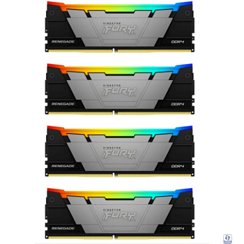 Память оперативная/ Kingston 32GB 3200MHz DDR4 CL16 DIMM (Kit of 4) FURY Renegade RGB