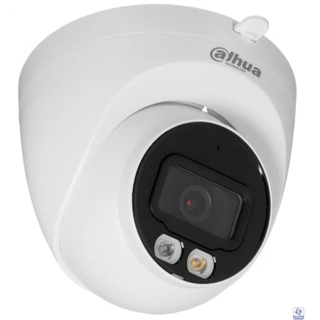 DAHUA DH-IPC-HDW2449TP-S-IL-0360B Уличная турельная IP-видеокамера SmartDualLight 4Мп, 1/2.9” CMOS, объектив 3.6мм, видеоаналитика, микрофон, ИК 30м, LED 30м, IP67, металл/пластик