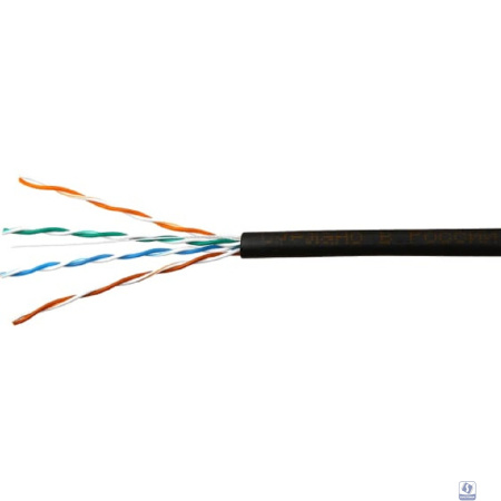 SkyNet Кабель UTP outdoor 4x2x0,51, медный, FLUKE TEST, кат.5e, однож., (305м) box, черный [CSP-UTP-4-CU-OUT](АК5018342/1693221)