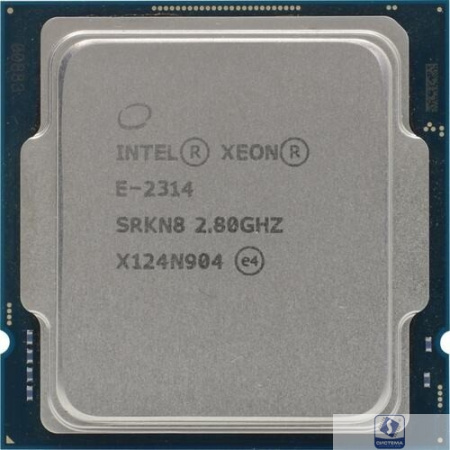 CPU Intel Xeon E-2314 (Rocket Lake, LGA1200 4C/4T, 2.8/4.5GHz, 8MB, 65W) OEM 