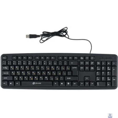 Повреждение упаковки Клавиатура Oklick 130M черный USB [337077]
