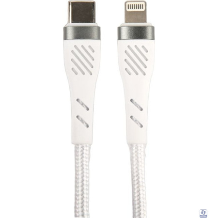 PERFEO Кабель USB C вилка - Lightning вилка, 60W, белый, длина 1 м., POWER (C1004)