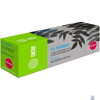 Картридж лазерный Cactus CS-TK8305C голубой (15000стр.) для Kyocera Mita 3050/3051/3550/3551