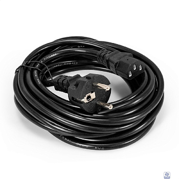 Exegate ES280998RUS Кабель питания ExeGate Special PC-5S (Евровилка Schuko->С13) 3*0.75mm?, CCA, черный, 5м.