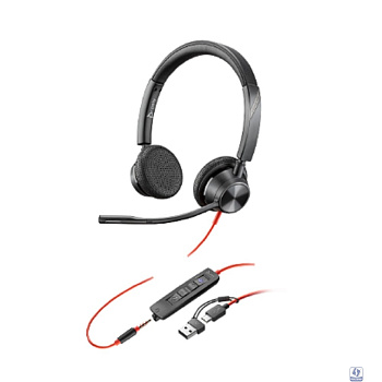 Poly BW 8X222AA 3325 -M USB-C HS +USB-C/A Гарнитура проводная
