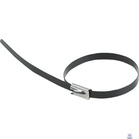 Rexant (07-0428-5) Стяжка кабельная стальная (304) с полимерным покрытием 400x4,6мм (50 шт/уп)