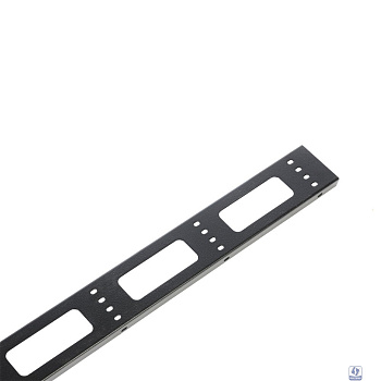 ЦМО Вертикальный кабельный органайзер для стойки внешний с окнами, ширина 95мм 47U, цвет черный(ВКО-СТК-47-9005)