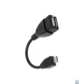 Rexant (18-1181) USB кабель OTG mini USB на USB   шнур 0.15M черный 
