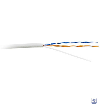 Кабель информационный Lanmaster TWT-5EUTP2-LSZH кат.5е U/UTP не экранированный 2X2X24AWG LSZH внутренний 305м белый