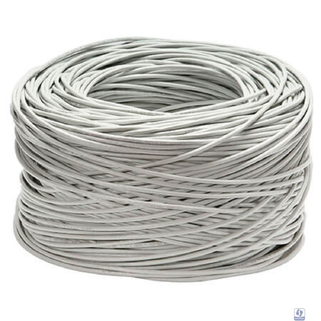 Cabeus FTP-4P-Cat.5e-SOLID-LSLTx-GY Кабель витая пара экранированная FTP (F/UTP), категория 5e, 4 пары (24 AWG), одножильный, серый, экран - фольга, нг(А)-LSLTx, (305 м)