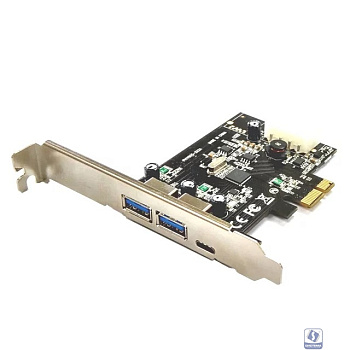 Controller ST-Lab, PCI-E x1, U-1340, 2 ext (USB3.1(A) + 1 ext (USB3.1(C) , +LP bracket)  Ret