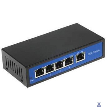 ORIENT SWP-7504POE/SFP GE, PoE коммутатор 4 порта, 4xPoE 1000Mbps + 1xUplink SFP 1000Mbps + 1xUplink 1000Mbps, Bandwidth 12Gbps, PoE-A (1/2+,3/6-), IEEE802.3af/at, мощность до 96Вт (31164)