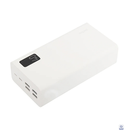 Perfeo Powerbank MOUNTAINS 40000 mAh/LED дисплей/PD + QC 3.0/Type-C/4 USB/Выход: 3A, max 22.5W/White (PF_D0160)