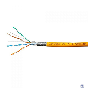 SkyNet Кабель FTP нг-LSZH 4x2x0,51, низкое дымовыделение, нулевое содержание галогенов, оранжевый [CSP-FTP-LSZH-4-CU](АК5032867/1693127)