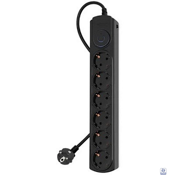 Ippon Сетевой фильтр BK-6-EU-1.8-10-B, 1.8м, черный
