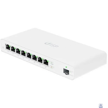 UBIQUITI UISP Router 2 ядра (880 МГц), 8х 1G RJ45, 1х SFP, раздача PoE 110 Вт