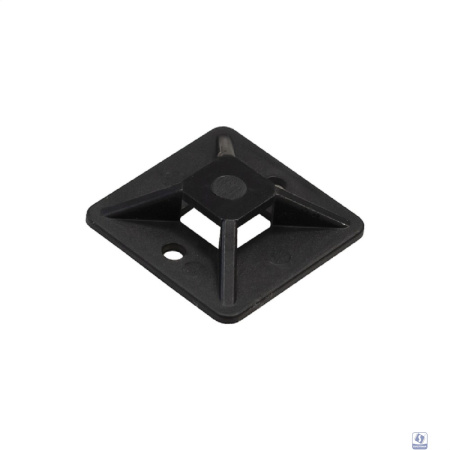 Exegate EX293146RUS Самоклеющаяся площадка для крепления стяжек ExeGate STM3030B-100 (30х30 мм, halogen free, -40°C - +85°C, черная, 100 шт)