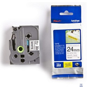 Brother TZE-S251 Картридж с лентой (P-Touch, 24мм, Черный на белом)
