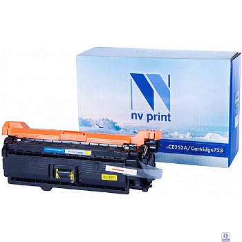 Картридж NVP совместимый NV-CE252A/NV-723 Yellow универсальные для HP/Canon Color LaserJet CP3525/ CP3525n/ CP3525dn/ CP3525x/ LBP 7750 i-Sensys 7750cd/ 7750Cdn (7000k)