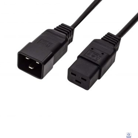 Filum Кабель питания С19-C20, 3х1.5мм, 220В, 16A, чёрный, 1.8м [FL-PC16-C19-C20-1.8M] (873355)