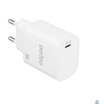 PERFEO Сетевое зарядное устройство с разъемом USB, QC3.0, 18W, белый (I4659)