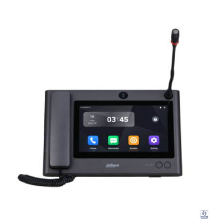 DAHUA DHI-VTS8A40B-CG Мастер-станция (Пульт консьержа) OS Android 11. 10-дюймовый емкостный ЖК-дисплей высокого разрешения Удалённое открытие дверей. Поддерживает 4 канала 720P