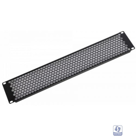 ЦМО Фальшпанель в шкаф 19" 3U перфорированная, цвет черный(ФП-3.4-9005)
