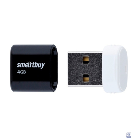 Smartbuy USB Drive 4GB LARA Black (SB4GBLara-K)