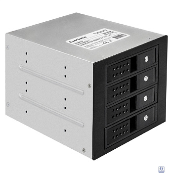 Exegate EX291657RUS Корзина для HDD ExeGate HS435-02 (универсальная, на 4*3,5"/2.5" SATA HDD, занимает 3*5,25" отсека, RTL)