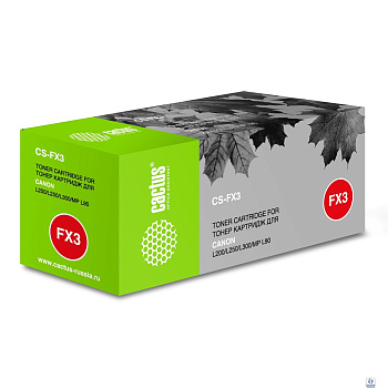Картридж лазерный Cactus CS-FX3 черный (2700стр.) для Canon L200/L250/L300/MP-L90