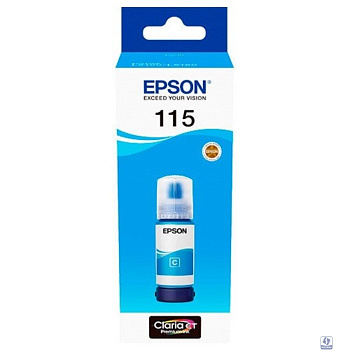 EPSON C13T07D24A  Контейнер 115 с голубыми чернилами для L8160/L8180
