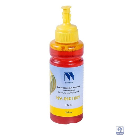 Чернила NVP универсальные на водной основе для Сanon, Epson, НР, Lexmark (100 ml) Yellow