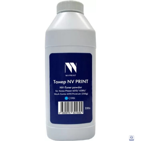 Тонер + девелопер NVP для Xerox Phaser 6510, 6280, WorkCenter 6515 Premium (250г) Cyan