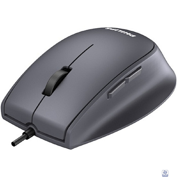 Philips  Проводная Мышь SPK7327, 5 кноп., USB 2.0, 1600dpi, бесшумная, Чёрный