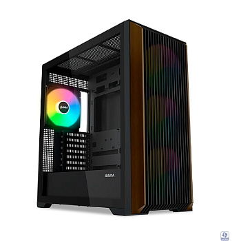 Case SAMA Z60 Black, Midi-Tower, TG, 4x140mm ARGB, 2xUSB 3.0 + 1xUSB 3.1 Type-C, E-ATX, ATX, mATX, mITX Black