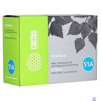 CACTUS  CS-Q7551XS Картридж (CS-Q7551XS) для LJ P3005/M3027mfp/M3035mfp (13 000 стр.)