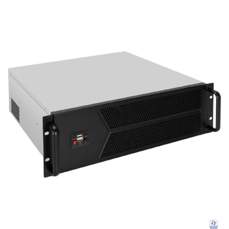 Exegate EX298407RUS Серверный корпус ExeGate Pro 3U450-12 <RM 19", высота 3U, глубина 450, БП 2U-400ADS, 2*USB>