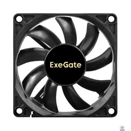 Exegate EX297042RUS Вентилятор 12В DC ExeGate EX08015B3P (80x80x15 мм, 2-Ball (двойной шарикоподшипник), 3pin, 2000RPM, 21dBA)