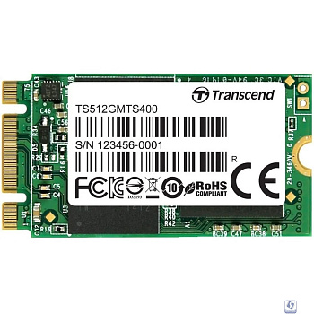 Твердотельный диск 512GB Transcend MTE400S, 3D TLC NAND, M.2 2242 ,PCI-E 4x [ R/W - 2000/900 MB/s]