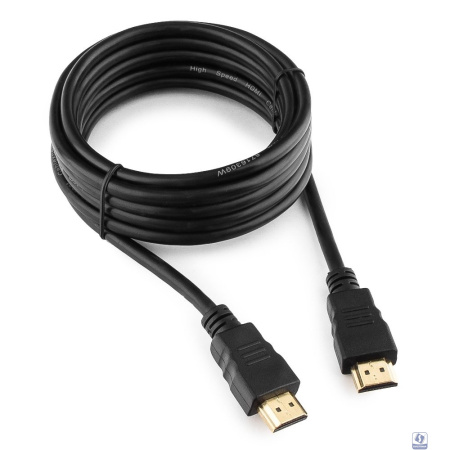Кабель HDMI Cablexpert 19M/19M, v2.0, медь, позол.контакты, экран, 3м, черный, пакет [CC-HDMI4-10]
