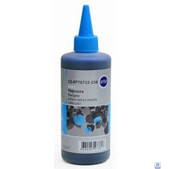 CACTUS Чернила Cactus CS-EPT6732-250 голубой 250мл для Epson L800/L810/L850/L1800