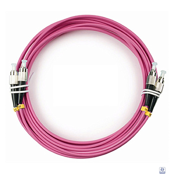 Cabeus FOP-50-OM4-FC-FC-5m Шнур оптический duplex FC-FC 50/125 mm OM4 5м LSZH