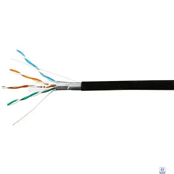 SkyNet Кабель Standart FTP outdoor 4x2x0,48, медный, FLUKE TEST, кат.5e, однож., 100 м, box, черный [CSS-FTP-4-CU-OUT/100]