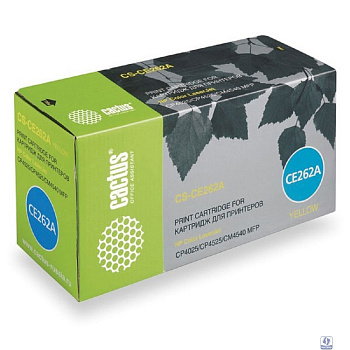 Картридж   CS-CE262A  лазерный Cactus  желтый (11000стр.) для HP LJ CP4025/CP4525/CM4540