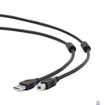 Gembird/Cablexpert CCF2-USB2-AMBM-10 USB 2.0 Pro Кабель  , AM/BM, 3м, экран, 2феррит.кольца, черный, пакет